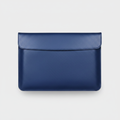 Men's Midnight Blue Carbon Fibre Leather Laptop Sleeve