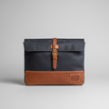 Men's Deep Navy Waxed Canvas Laptop Sleeve
