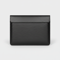 Men's Graphite Black Saffiano Leather Laptop Sleeve