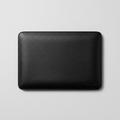 Men's Midnight Black Saffiano Leather Laptop Sleeve