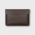 Men's Dark Chocolate Nubuck Leather Laptop Sleeve